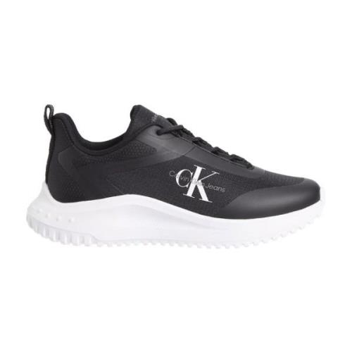 Zwarte sportieve synthetische sneakers voor vrouwen Calvin Klein Jeans...