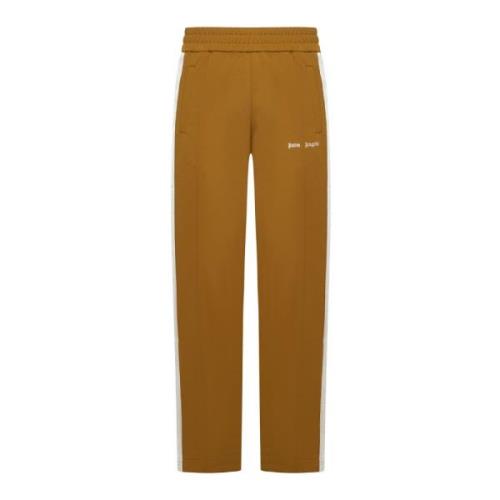 Gouden Bruine Track Pants met Strepen Palm Angels , Brown , Heren