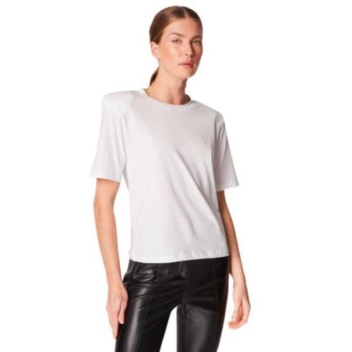 Stijlvol Wit Logo T-shirt Top Patrizia Pepe , White , Dames