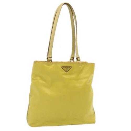 Pre-owned Fabric prada-bags Prada Vintage , Yellow , Dames