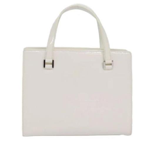 Pre-owned Leather handbags Burberry Vintage , White , Dames