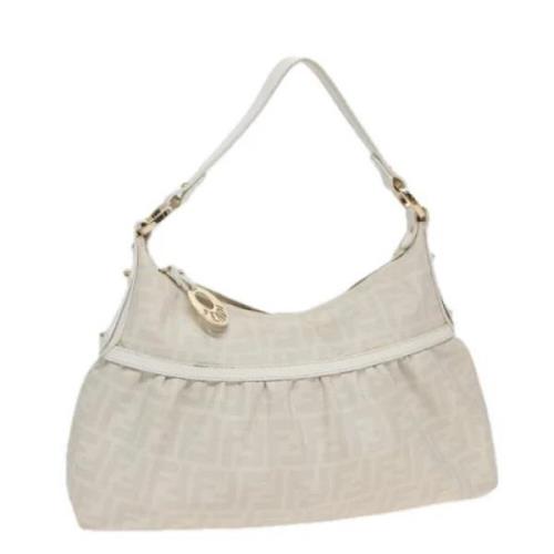 Pre-owned Leather fendi-bags Fendi Vintage , White , Dames