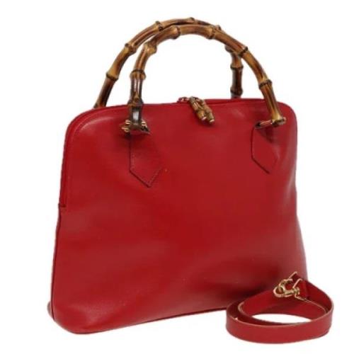 Pre-owned Leather gucci-bags Gucci Vintage , Red , Dames