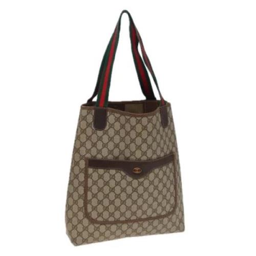 Pre-owned Leather gucci-bags Gucci Vintage , Beige , Dames