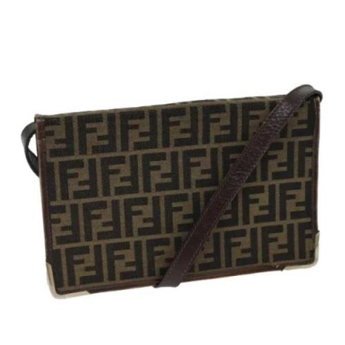 Pre-owned Canvas fendi-bags Fendi Vintage , Brown , Dames