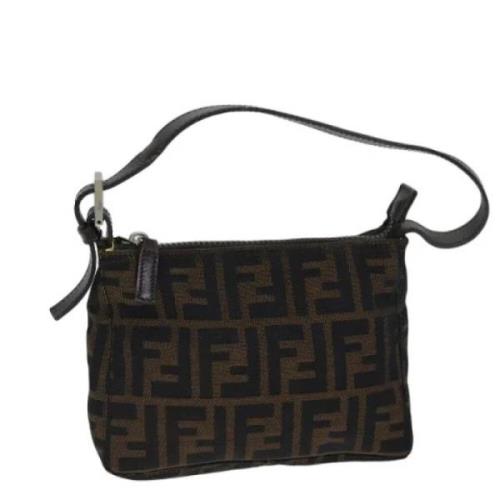 Pre-owned Canvas handbags Fendi Vintage , Brown , Dames