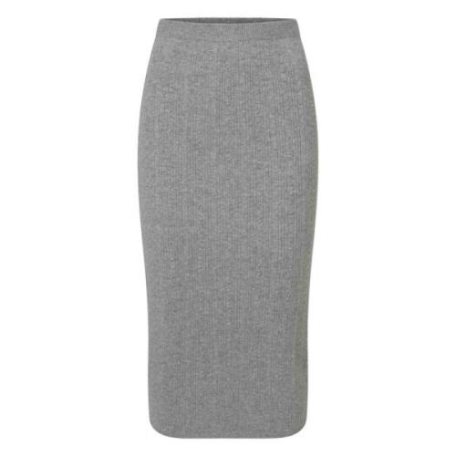 Platinum Bubble Knit Rok Fabiana Filippi , Gray , Dames