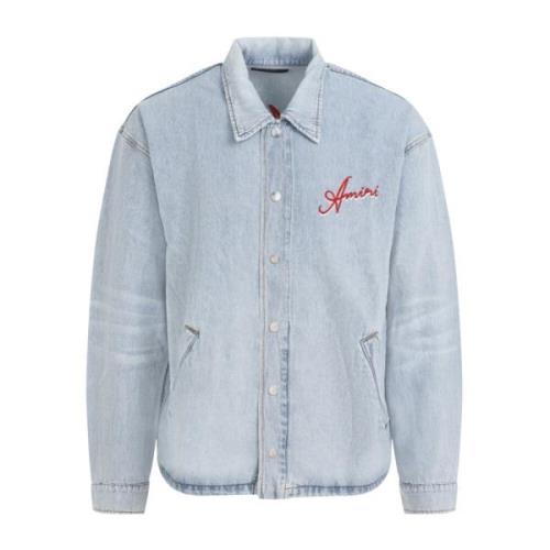 Resort Club Coach Jacket Amiri , Blue , Heren