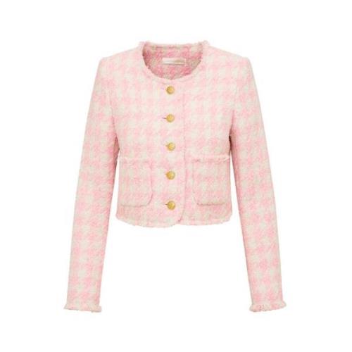 Chic Antoine Tweed Jacket Loveshackfancy , Pink , Dames