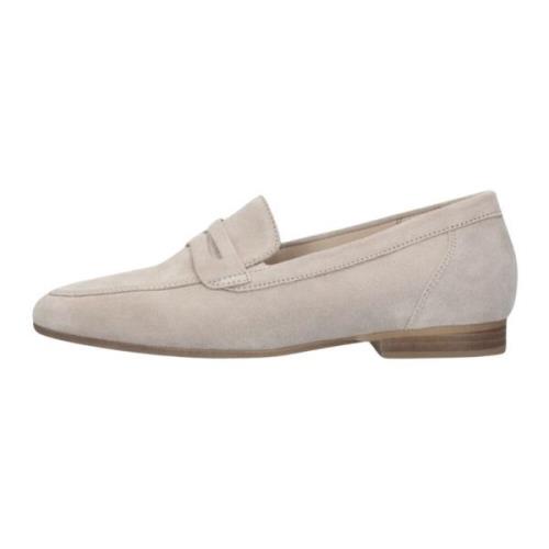 Beige Suède Loafer Comfort Collectie Gabor , Beige , Dames