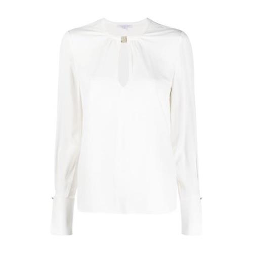 Elegante Witte Blouse Patrizia Pepe , White , Dames