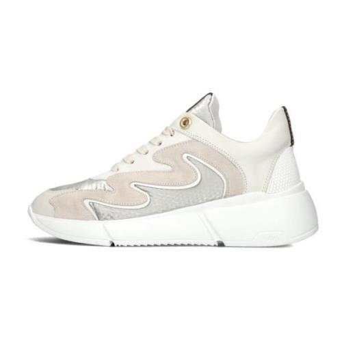 Beige en witte sneakers Celina Via Vai , Multicolor , Dames