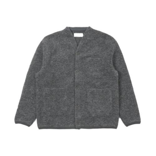 Grijs Marl Cardigan Universal Works , Gray , Heren