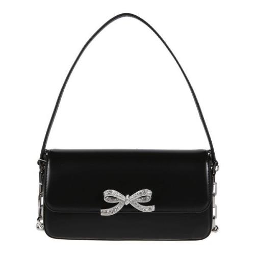 Stijlvolle Baguette Bag voor Fashionistas Self Portrait , Black , Dame...