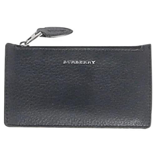 Pre-owned Leather wallets Burberry Vintage , Black , Dames