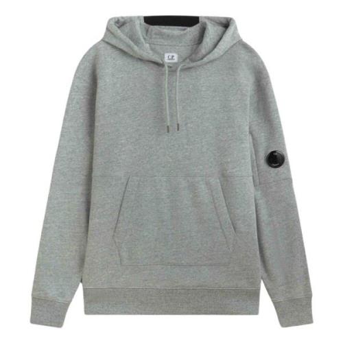 Hoodie met Lens Logo Detail C.p. Company , Gray , Heren