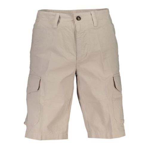 Beige Bermuda Shorts Regular Fit Cotton North Sails , Beige , Heren