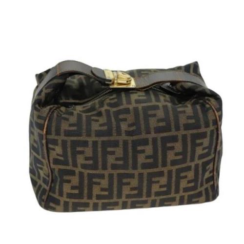 Pre-owned Canvas pouches Fendi Vintage , Brown , Dames