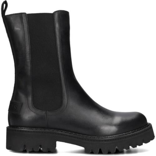 Zwarte Leren Chelsea Boots Marjorie Shelly Shabbies , Black , Dames