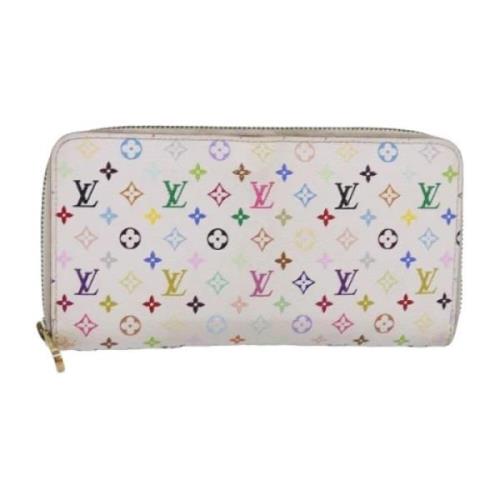 Pre-owned Canvas wallets Louis Vuitton Vintage , White , Dames