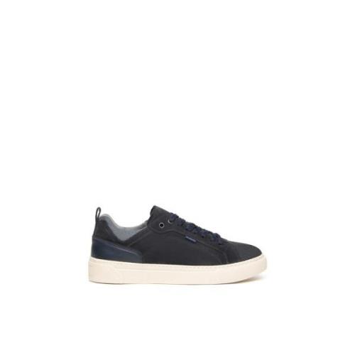 Blauwe Suède en Stoffen Sneakers Nerogiardini , Blue , Dames