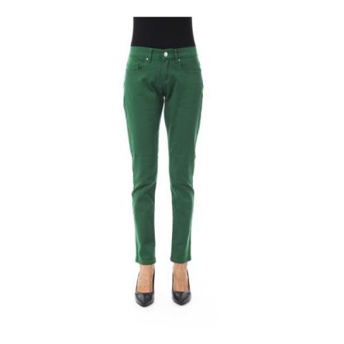 Slim Fit Broek Voor- en Achterzakken Byblos , Green , Dames