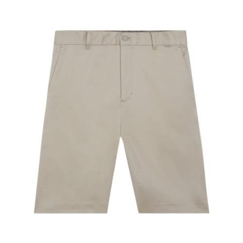 Heren Regular Straight Sateen Stretch Shorts Calvin Klein , Beige , He...