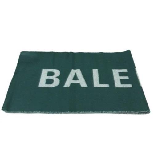 Pre-owned Wool scarves Balenciaga Vintage , Green , Unisex