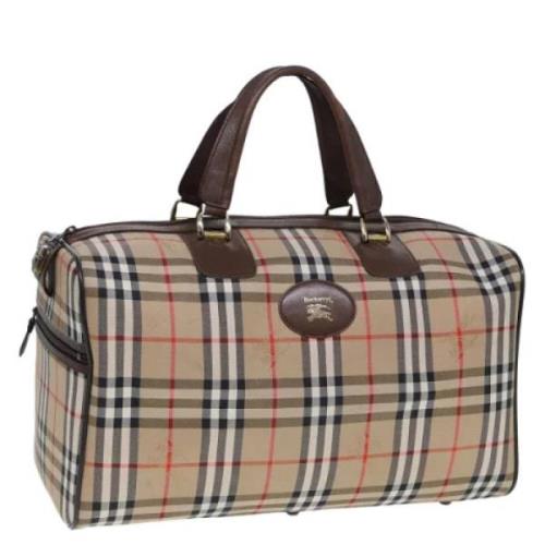 Pre-owned Canvas travel-bags Burberry Vintage , Beige , Dames