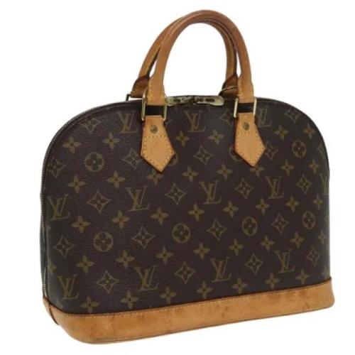 Pre-owned Canvas handbags Louis Vuitton Vintage , Brown , Dames