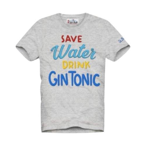 Korte mouw heren tee Save Water Gin Tonic MC2 Saint Barth , Gray , Her...