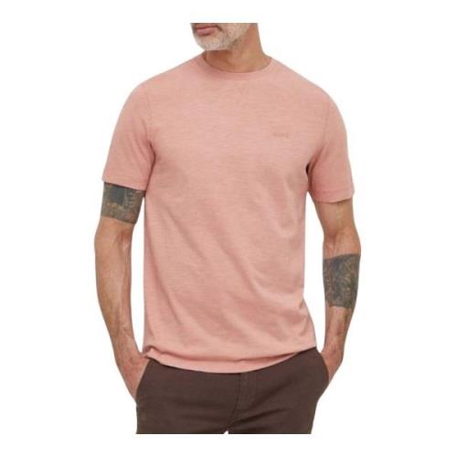 Heren Slub Tee Hugo Boss , Pink , Heren