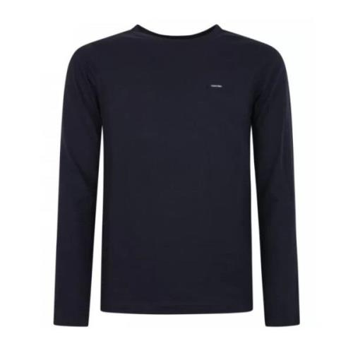 Heren Stretch Slim Fit Longsleeve T-shirt Calvin Klein , Blue , Heren