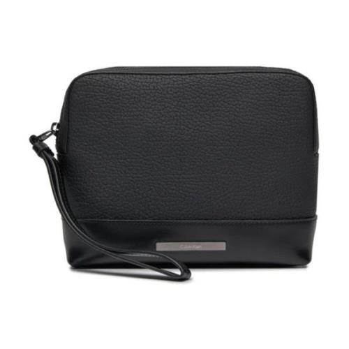 Moderne Bar Compacte Case voor Mannen Calvin Klein , Black , Heren