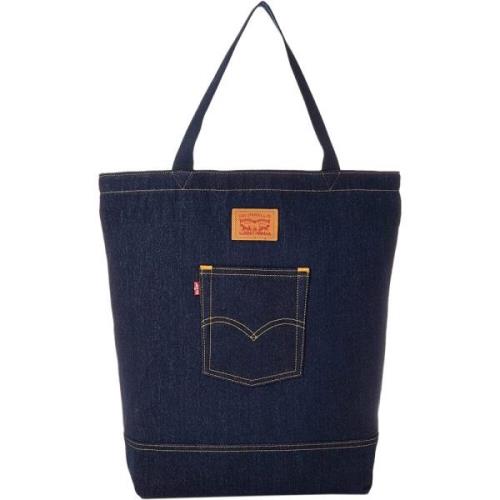 Navy Blauwe Denim Tote Tas Vrouwen Levi's , Blue , Dames