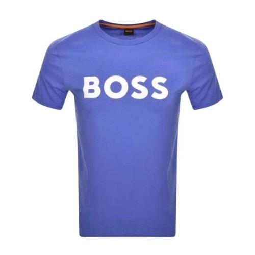 Mannen Thinking T-shirt Hugo Boss , Purple , Heren