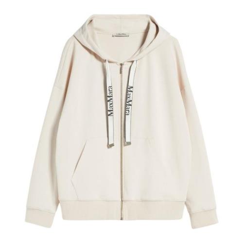 Hoodie met ritssluiting Max Mara , Beige , Dames