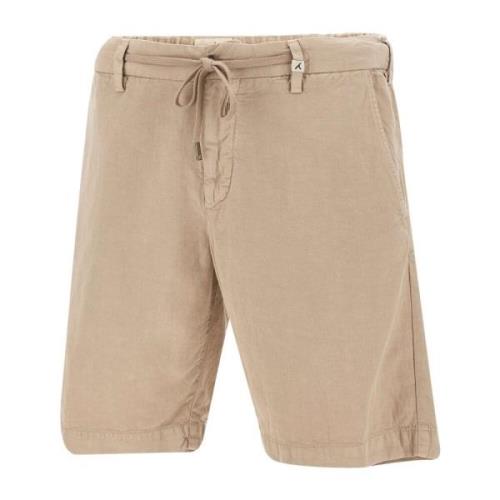 Beige Shorts voor Vrouwen Myths , Beige , Heren