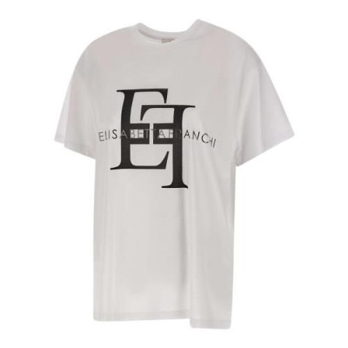 Stijlvolle T-shirts en Polos Collectie Elisabetta Franchi , White , Da...