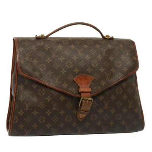 Pre-owned Canvas handbags Louis Vuitton Vintage , Brown , Dames