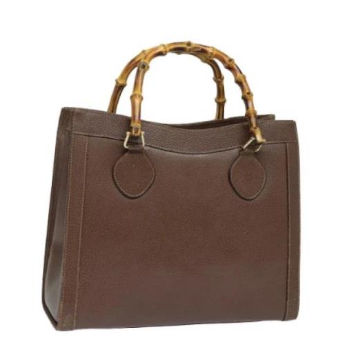 Pre-owned Leather gucci-bags Gucci Vintage , Brown , Dames