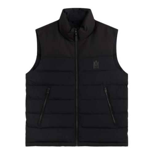 Logo Patch Gewatteerd Vest Mackage , Black , Heren