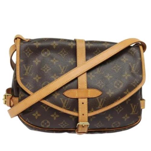 Pre-owned Canvas louis-vuitton-bags Louis Vuitton Vintage , Brown , Da...