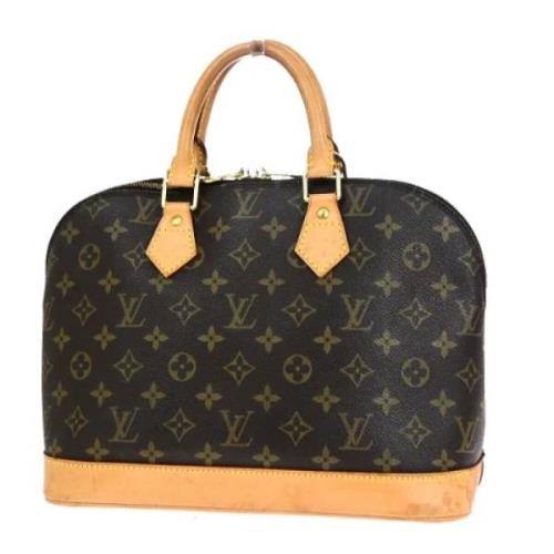 Pre-owned Canvas handbags Louis Vuitton Vintage , Brown , Dames