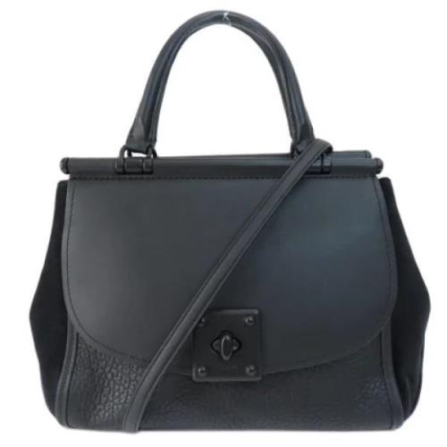 Pre-owned Leather handbags Coach Pre-owned , Black , Dames