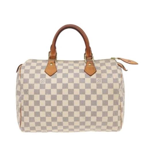 Pre-owned Canvas louis-vuitton-bags Louis Vuitton Vintage , Gray , Dam...