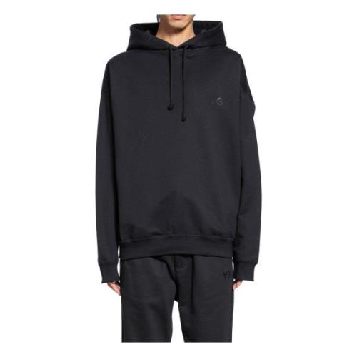 Zwarte hoodie met logoprint Y-3 , Black , Heren