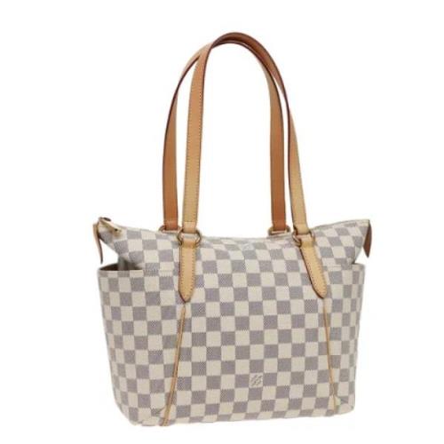 Pre-owned Canvas louis-vuitton-bags Louis Vuitton Vintage , White , Da...