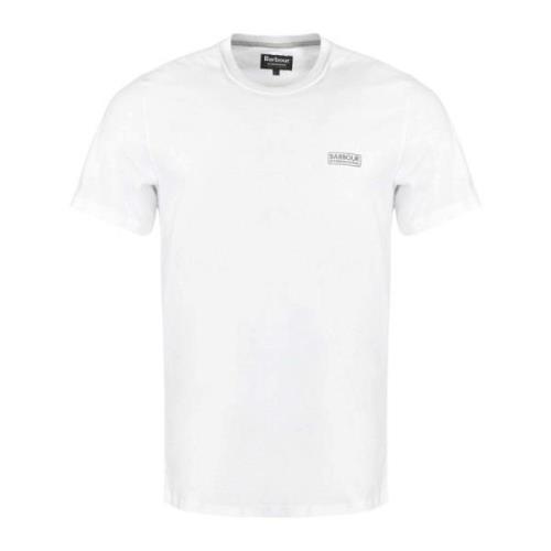 Witte T-shirts Barbour , White , Heren