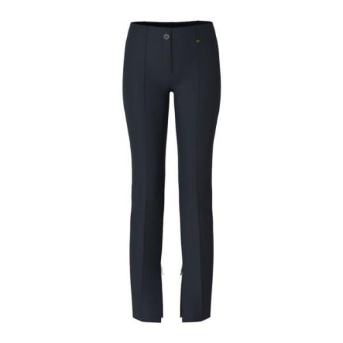 Slim-fit Sydney broek in scuba-jersey Marc Cain , Blue , Dames